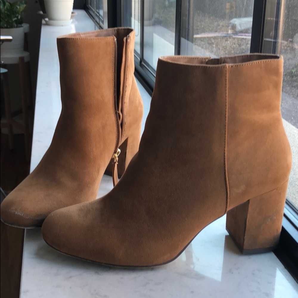 JustFab Camel Booties